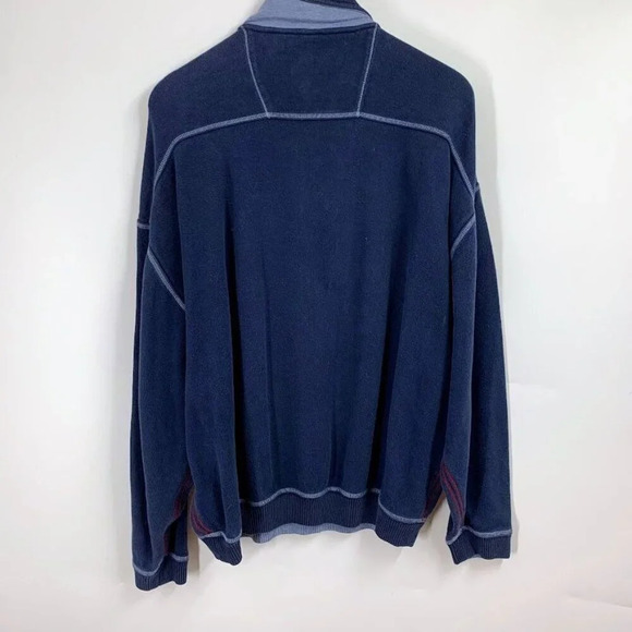 Tommy Bahama Men's Island Zone Relaxed 1/4 Zip Cotton Pullover Size L - Picture 2 of 10